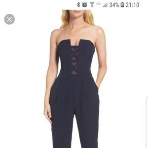 Adelyn rae strapless jumpsuit